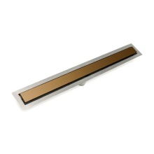 Infinity Drain FFSD 6548 SB - 48'' FF Series Complete Kit with 2 1/2'' Solid Grate in Satin Bronze