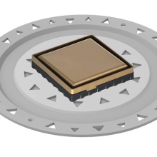 Infinity Drain LSD4 BP SB - 4'' x 4'' LSD 4 Solid Style Complete Kit in Satin Bronze with PVC Bonded Flang