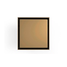 Infinity Drain LSD5-2A SC - 5'' x 5'' LSD 5 Solid Style Complete Kit in Satin Champagne with ABS Drain Bod