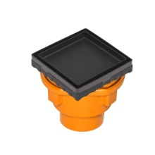 Infinity Drain LTD4-2I ORB - 4'' x 4'' LTD 4 Tile Insert Complete Kit in Oil Rubbed Bronze with Cast Iron D