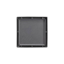 Infinity Drain LTD4 BA GM - 4'' x 4'' LTD 4 Tile Insert Complete Kit in Gunmetal with ABS Bonded Flange, 2