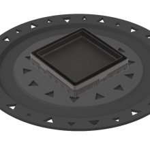 Infinity Drain LTD4 BA ORB - 4'' x 4'' LTD 4 Tile Insert Complete Kit in Oil Rubbed Bronze with ABS Bonded