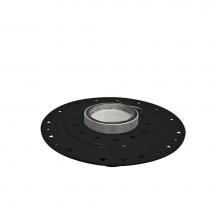 Infinity Drain RTDB 15-A SS - 5'' Round RTDB 15 Tile Insert Complete Kit in Satin Stainless with ABS Bonded Flange Dra