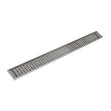 Infinity Drain SAG 10060 SS - 60'' S-PVC Series Complete Kit with 4'' Wedge Wire Grate in Satin Stainless