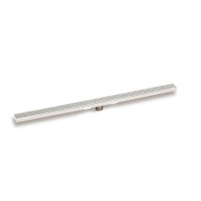 Infinity Drain SGRAS 6596 MW - 96'' S-Stainless Steel Series Complete Kit with 2 1/2'' Adhesion Style Grate i