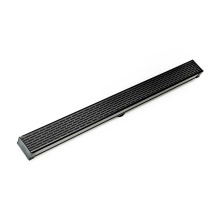 Infinity Drain S-LT 6596 GM - 96'' S-PVC Series Low Profile Complete Kit with 2 1/2'' Perforated Offset Slot