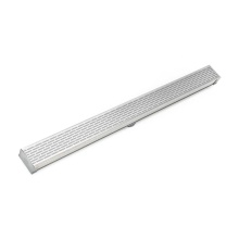 Infinity Drain S-LT 6596 MW - 96'' S-PVC Series Low Profile Complete Kit with 2 1/2'' Perforated Offset Slot