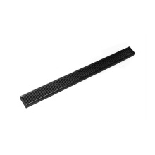 Infinity Drain S-LTAS 6596 BK - 96'' S-Stainless Steel Series Complete Kit with 2 1/2'' Perforated Offset Slot