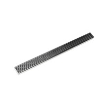 Infinity Drain S-LTAS 6596 PS - 96'' S-Stainless Steel Series Complete Kit with 2 1/2'' Perforated Offset Slot