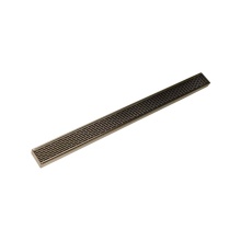 Infinity Drain S-LTAS 6596 SB - 96'' S-Stainless Steel Series Complete Kit with 2 1/2'' Perforated Offset Slot