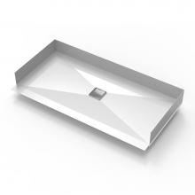 Infinity Drain BCC-H-3060TI-SS - 30''x 60'' Curbless Stainless Steel Shower Base with Tile Insert Center Drain