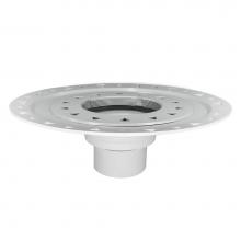 Infinity Drain BFP 42 - Bonded Flange PVC Drain 4'' Throat, 2'', 3'', and 4'' Outl
