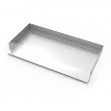Infinity Drain BLC-H-3060IG-SS - 30''x 60'' Curbless Stainless Steel Shower Base with Back Wall Slotted Pattern