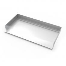 Infinity Drain BLC-H-3060TI-SS - 30''x 60'' Curbless Stainless Steel Shower Base with Back Wall Tile Insert Lin