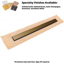 Infinity Drain FCSSG 6524 SB - 24'' FCS Series Complete Kit with 2 1/2'' Solid Grate in Satin Bronze