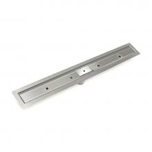 Infinity Drain FFST 24 SS - 24'' Slot Drain Complete Kit for FF Series in Satin Stainless