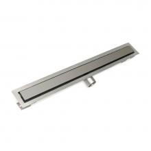 Infinity Drain FTSG 6536 SS - 36'' FT Series Complete Kit with 2 1/2'' Solid Grate in Satin Stainless