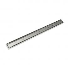 Infinity Drain FXLTIF 6560 SS - 60'' FX Low Profile Series Complete Kit with Tile Insert Frame in Satin Stainless
