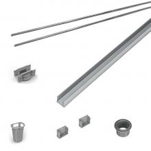 Infinity Drain RG 3896 PS - 96'' Rough Only Kit for S-AG 38 and S-DG 38 series. Includes PVC Components and Channel