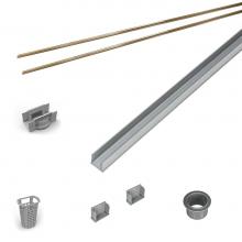 Infinity Drain RG 3896 SB - 96'' Rough Only Kit for S-AG 38 and S-DG 38 series. Includes PVC Components and Channel