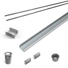 Infinity Drain RG 6548 SS - 48'' Rough Only Kit for S-AG 65, S-DG 65, and S-TIF 65 series. Includes PVC Components a