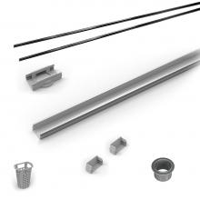 Infinity Drain RG-L 3872 BK - 72'' Rough Only Kit for S-LAG 38 and S-LT 38 series. Includes PVC Components and Channel