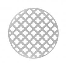 Infinity Drain RMS 5 SS - 5'' Round Moor Pattern Decorative Plate for RM 5, RMD 5, RMDB 5 in Satin Stainless