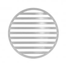 Infinity Drain RNS 5 SS - 5'' Round Lines Pattern Decorative Plate for RN 5, RND 5, RNDB 5 in Satin Stainless