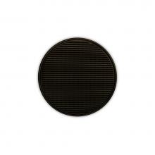 Infinity Drain RWDB 5-P ORB - 5'' Round RWDB 5 Complete Kit with Wedge Wire Pattern Decorative Plate in Oil Rubbed Bro