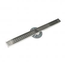 Infinity Drain SAS 9996-I SS - 96'' S-Stainless Steel Series High Flow Complete Kit with 2 1/2'' Wedge Wire G