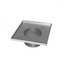 Infinity Drain T 42-SS - 4'' x 4'' Stainless Steel 2'' Throat only in Satin Stainless