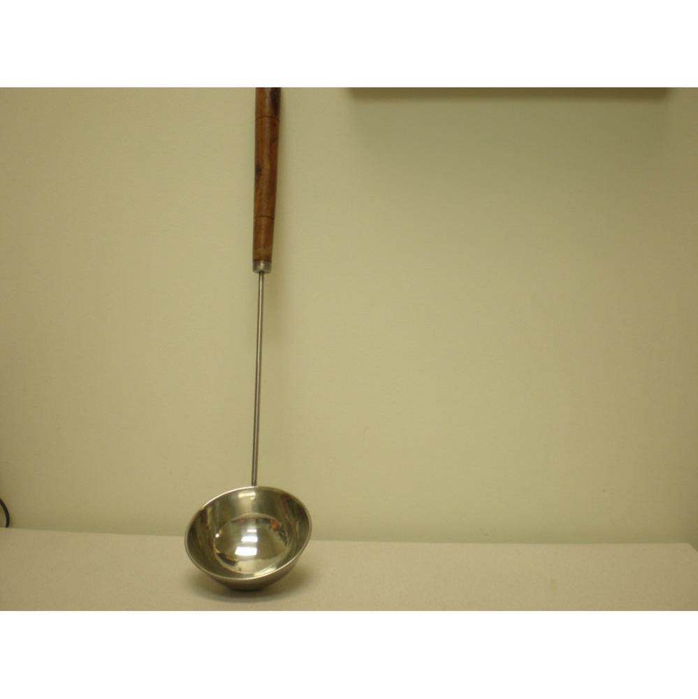 Ladle: 19.5'', Stainless Steel w/ Wood Handle   incl. w/ CC & PB