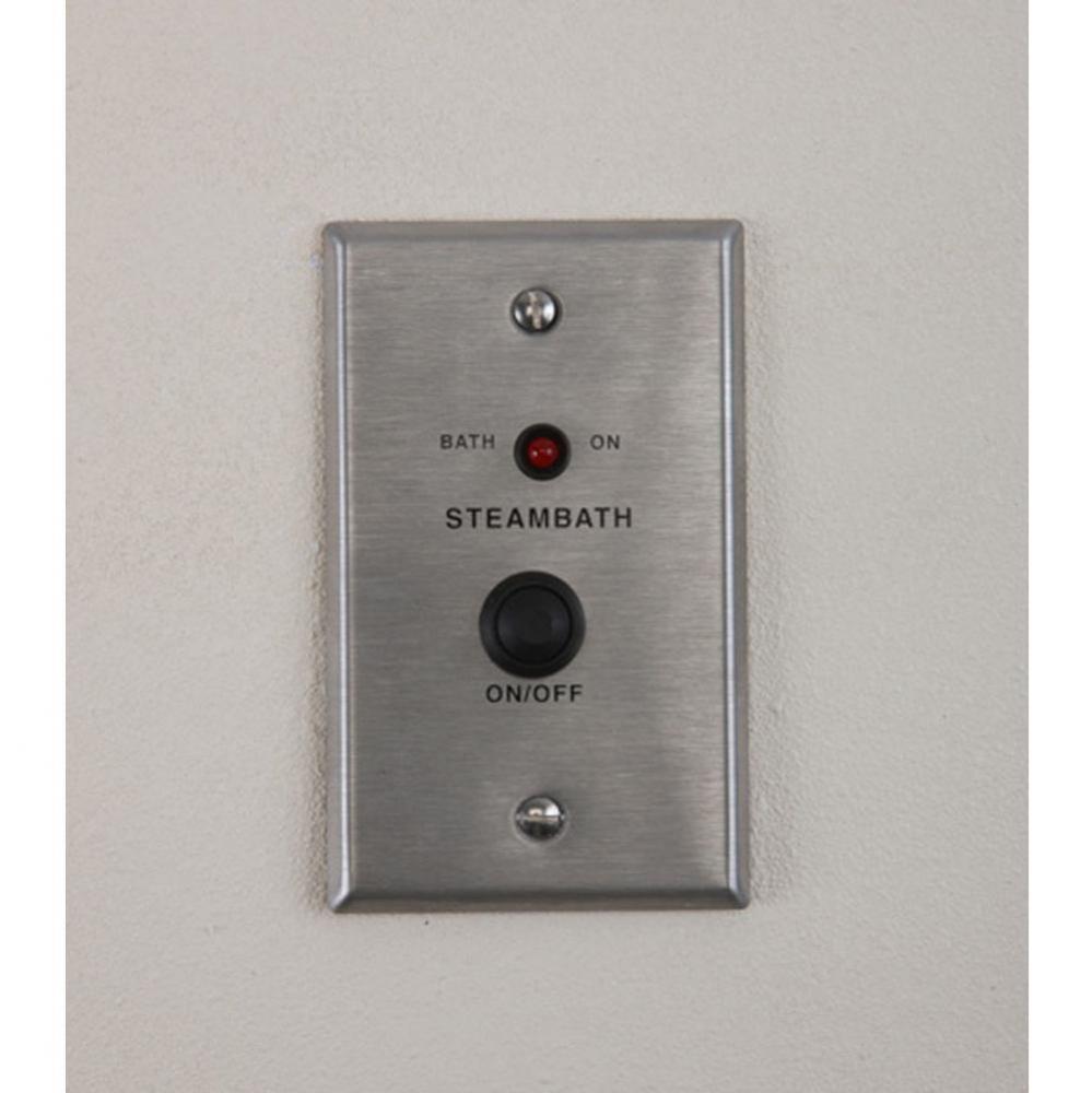 I60 15/30/60 minute timer to control steam flow in steam rooms with intermittent use.