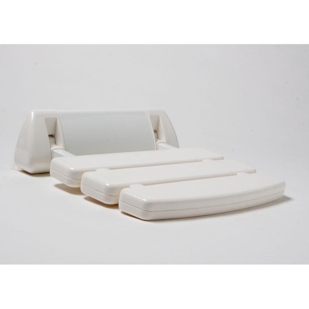 Relax Fold Down White Shower Seat, 13 1/2'' x 13 1/2''