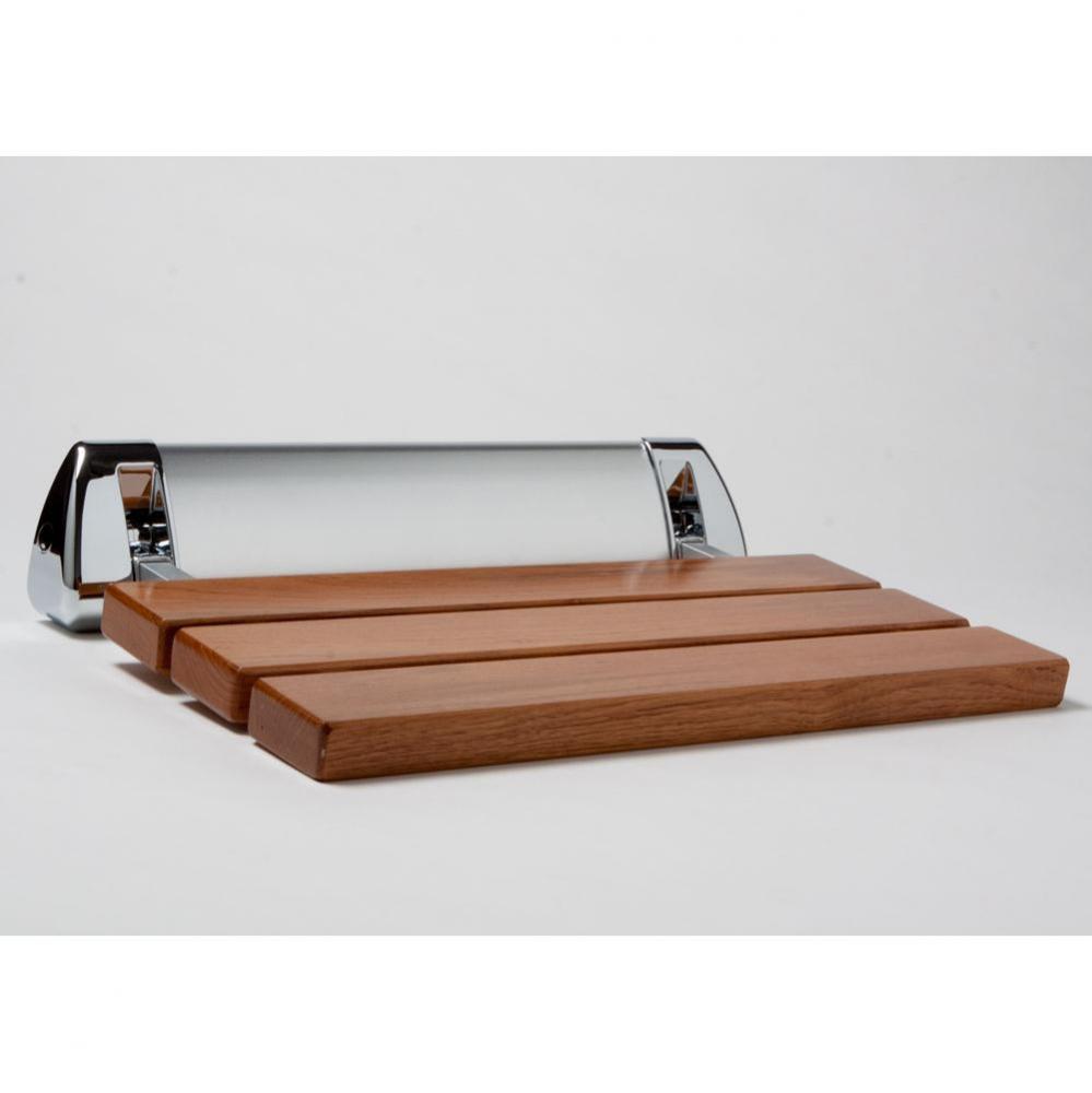 Wall Mount Teak Shower Seat, 20 x 13