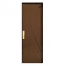 Amerec Sauna And Steam 7022-345 - All Glass Door, RH, 24 x 72, Etched Leaf, Bronze,