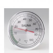 Amerec Sauna And Steam 9251-213 - Hygrometer: Round 4'' Chrome