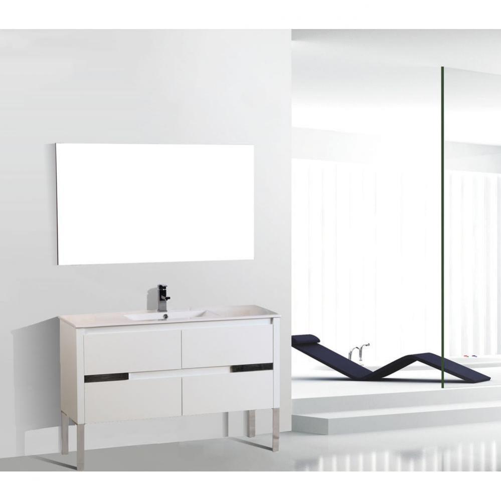 Caren Vanity, White, 48''