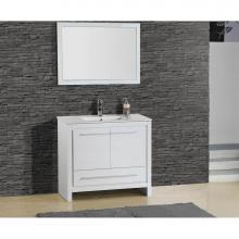 Adornus ALEXA-36-HGW-C - Alexa Vanity, High Gloss White, 36''x18''