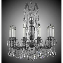 American Brass And Crystal CH2054-AS-07G-08G-ST - 10 Light Finisterra with draping