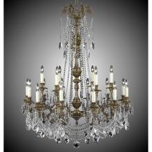 American Brass And Crystal CH2058-O-03G-ST - 6+12 Light Finisterra with draping