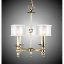 American Brass And Crystal CH3202H-35S-37G-ST-HL - 4 Light Magro Stem Chandelier with