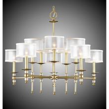 American Brass And Crystal CH3226H-35S-38G-ST-CF - 5+5 Light Magro Stem Chandelier with