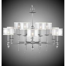 American Brass And Crystal CH3227H-32G-ST-GL - 6+6 Light Magro Stem Chandelier with