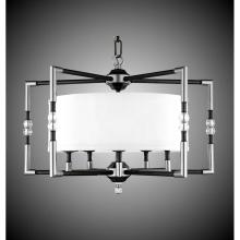 American Brass And Crystal CH3703-32G-ST-PG - 5 Light Magro Drum Shade