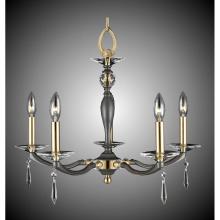 American Brass And Crystal CH5323-SP-38G-37G-ST - 5 Light Kensington