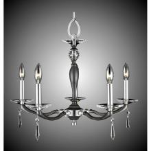 American Brass And Crystal CH5324-SP-32G-36G-ST - 5 Light Kensington Chandelier