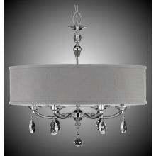 American Brass And Crystal CH5486-O-38G-ST-BK - 28 inch Kensington Empire Drum Shade