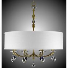 American Brass And Crystal CH5487-O-32G-ST-PG - 32 inch Kensington Empire Drum Shade