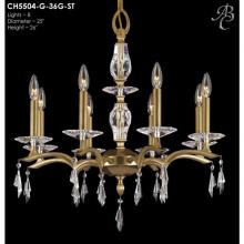 American Brass And Crystal CH5504 - 8 MAX 40